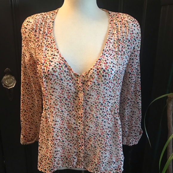 Kirra Tops - Kirra Nordstrom Multi Colored Print Top